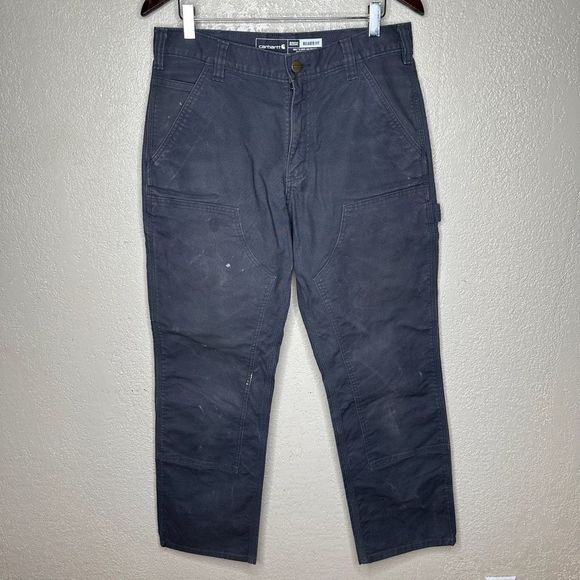 Carhartt Gray Double Knee Pants 32X32 - Picture 1 of 6